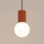 Lampa wisząca HALO 1 ochra czerwona SL.1729 - Sollux