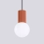 Lampa wisząca HALO 1 ochra czerwona SL.1729 - Sollux