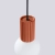Lampa wisząca HALO 1 ochra czerwona SL.1729 - Sollux