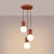 Lampa wisząca HALO 3P ochra czerwona SL.1730 - Sollux
