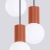 Lampa wisząca HALO 3P ochra czerwona SL.1730 - Sollux