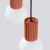 Lampa wisząca HALO 3P ochra czerwona SL.1730 - Sollux