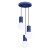 Lampa wisząca HALO 3P ultramaryna SL.1740 - Sollux