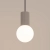 Lampa wisząca HALO 1 taupe SL.1744 - Sollux