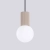 Lampa wisząca HALO 1 taupe SL.1744 - Sollux