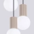 Lampa wisząca HALO 3P taupe SL.1745 - Sollux