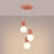 Lampa wisząca HALO 3P brzoskwiniowa SL.1755 - Sollux