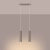 Lampa wisząca KARBON 2 taupe SL.1773 - Sollux
