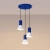 Lampa wisząca ESTRIA 3P biała/ultramaryna SL.1875 - Sollux