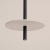 Lampa wisząca FELTRO 1 czarna/beżowa SL.1879 - Sollux