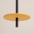 Lampa wisząca FELTRO 1 czarna/żółta SL.1880 - Sollux