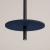 Lampa wisząca FELTRO 1 czarna/granatowa SL.1881 - Sollux