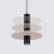 Lampa wisząca PELTA 1 czarna/beżowa SL.1882 - Sollux