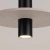 Lampa wisząca PELTA 1 czarna/beżowa SL.1882 - Sollux