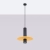 Lampa wisząca PELTA 1 czarna/żółta SL.1883 - Sollux