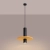 Lampa wisząca PELTA 1 czarna/żółta SL.1883 - Sollux