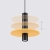 Lampa wisząca PELTA 1 czarna/żółta SL.1883 - Sollux