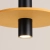 Lampa wisząca PELTA 1 czarna/żółta SL.1883 - Sollux