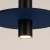 Lampa wisząca PELTA 1 czarna/granatowa SL.1884 - Sollux