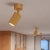 Plafon aluminiowy złoty kwadratowy 1-punktowy z serii KARBON SL.1912 - Sollux Lighting