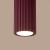 Plafon aluminiowy kwadratowy burgundowy 10cm KARBON 10 z serii KARBON SL.1917 - Sollux Lighting