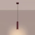 Lampa wisząca aluminiowa burgundowa 1-punktowa KARBON 1 z serii KARBON SL.1918 - Sollux Lighting
