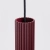 Lampa wisząca aluminiowa burgundowa 1-punktowa KARBON 1 z serii KARBON SL.1918 - Sollux Lighting