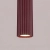 Lampa wisząca aluminiowa burgundowa 1-punktowa KARBON 1 z serii KARBON SL.1918 - Sollux Lighting