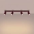 Plafon aluminiowy burgundowy 4-punktowy 81cm z serii KARBON SL.1924 - Sollux Lighting