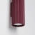 Kinkiet aluminiowy burgundowy 2-punktowy 20cm z serii KARBON SL.1926 - Sollux Lighting