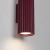 Kinkiet aluminiowy burgundowy 2-punktowy 20cm z serii KARBON SL.1926 - Sollux Lighting
