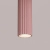 Lampa wisząca aluminiowa różowa 1-punktowa KARBON 1 z serii KARBON SL.1931 - Sollux Lighting