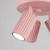 Plafon aluminiowy różowy 3-punktowy z serii KARBON SL.1941 - Sollux Lighting