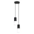 Lampa wisząca HALO 2P czarna SL.1972 - Sollux