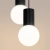 Lampa wisząca HALO 2P czarna SL.1972 - Sollux