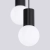 Lampa wisząca HALO 2P czarna SL.1972 - Sollux