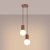 Lampa wisząca HALO 2P mocca SL.1976 - Sollux