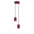 Lampa wisząca HALO 2P burgund SL.1979 - Sollux