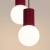 Lampa wisząca HALO 2P burgund SL.1979 - Sollux