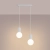 Lampa wisząca HALO 2L biała SL.1981 - Sollux