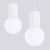 Lampa wisząca HALO 2L biała SL.1981 - Sollux
