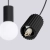 Lampa wisząca HALO 2L czarna SL.1982 - Sollux