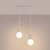 Lampa wisząca HALO 2L beżowa SL.1983 - Sollux