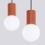 Lampa wisząca HALO 2L ochra czerwona SL.1985 - Sollux