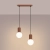 Lampa wisząca HALO 2L mocca SL.1986 - Sollux