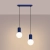 Lampa wisząca HALO 2L ultramaryna SL.1987 - Sollux