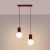 Lampa wisząca HALO 2L burgund SL.1989 - Sollux