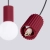 Lampa wisząca HALO 2L burgund SL.1989 - Sollux