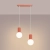 Lampa wisząca HALO 2L brzoskwiniowa SL.1990 - Sollux
