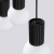 Lampa wisząca HALO 3L czarna SL.1992 - Sollux